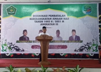 Kakanwil Kemenag Kalteng Buka Kegiatan Desiminasi Pembatalan Keberangkatan Jemaah Haji Angkatan III di Seruyan