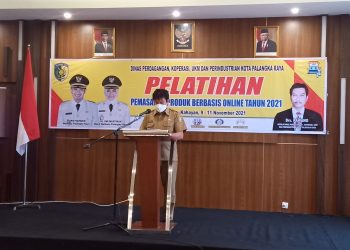 Disperindakop Palangka Raya Gelar Pelatihan Pemasaran Produk Berbasis Online Tahun 2021