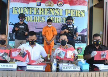 Nyambi Jual Sabu, Karyawan PT KSI Diamankan Polres Seruyan