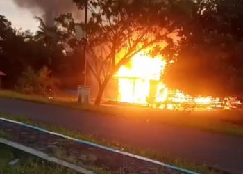 Satu Rumah di Desa Sungai Bakau Ludes Diamuk Si Jago Merah