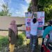 Lurah Panarung Pasang Papan Pengumaan Di Larang Buang Sampah Sembarangan