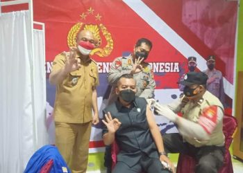 Jalani Vaksinasi Booster, Ketua DPRD Seruyan Sampaikan Ini