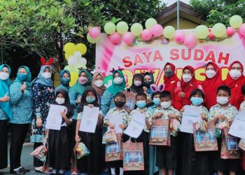 Ratusan Murid SDN 3 KP II Jalani Vaksinasi Dosis Kedua