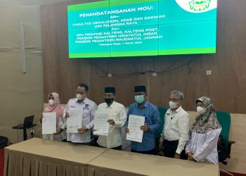 Rektor IAIN Palangka Raya Tanda Tangani MOU MBKM FUAD 2022