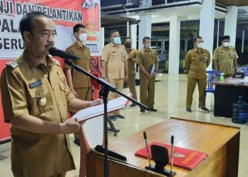 Bupati Seruyan Lantik 5 Penjabat Kades