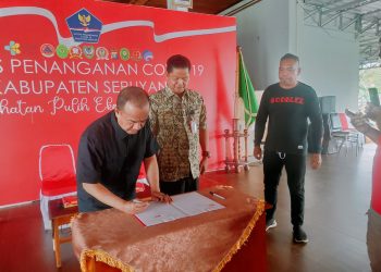 Disdukcapil dan Dinsos Teken Perjanjian Kerjasama