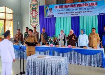 Pj Bupati Barut Lantik Pj Kedes Muara Wakat