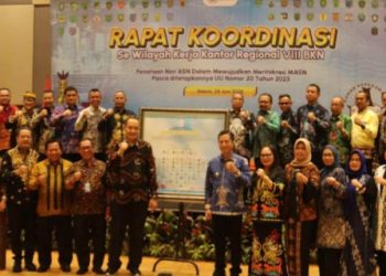 Pj Bupati Ikuti Rakor Kepegawaian se wilayah kerja BKN Kantor Regional VIII