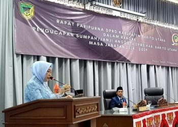 Ir Hj Mery Rukaini Kembali Jabat Ketua Sementara DPRD Barito Utara