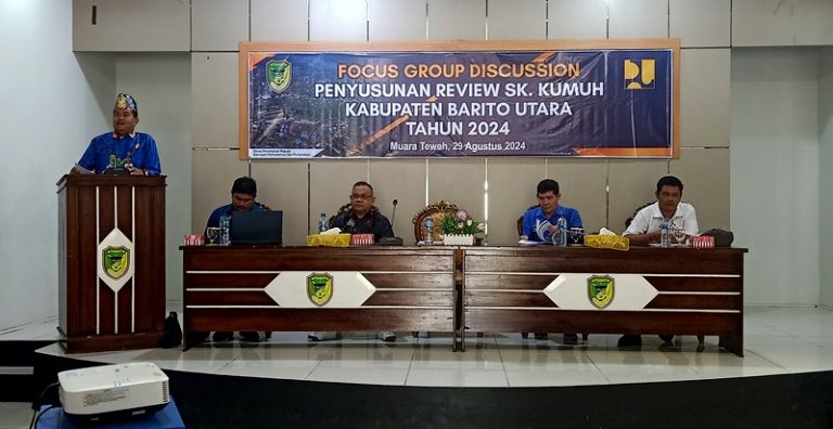 Disperkimtan Barut Gelar Kegiatan FGD Penyusunan Review SK Kumuh 2024