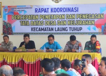 Rakor Percepatan Penetapan Tata Batas Desa Mura