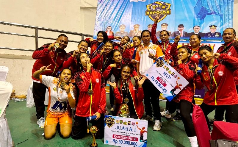 Barito Utara Borong Prestasi di Kapolda Kalteng Cup 2025 : PBVSI Barut Raih Juara I dan II