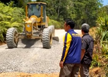 PUPR Barito Utara Tinjau Peningkatan Infrastruktur Jalan Mendukung Program 100 Hari Bupati dan Wabup